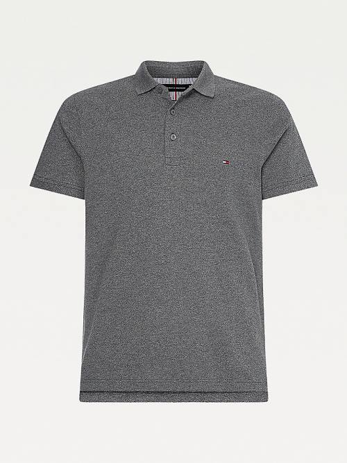 Tommy Hilfiger TH Flex Slim Fit Moški Polo Majica Siva | TH953CYV