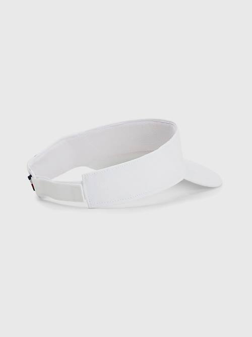 Tommy Hilfiger TH Modern Iconic Signature Visor Ženske Kapa Bela | TH920XIT