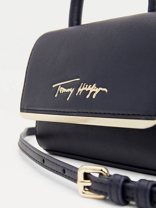 Tommy Hilfiger TH Modern Small Bar Ženske Torbice Modra | TH205LTB