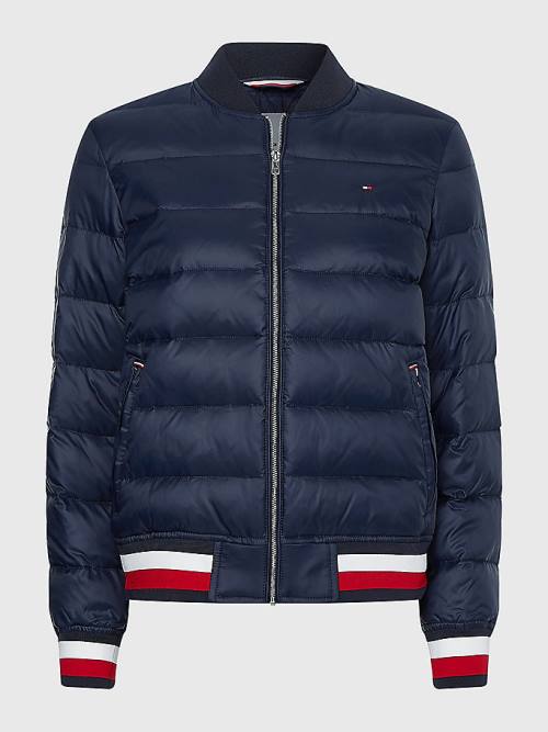 Tommy Hilfiger TH Protect Lightweight Filled Bomber Ženske Jakne Modra | TH519WCO