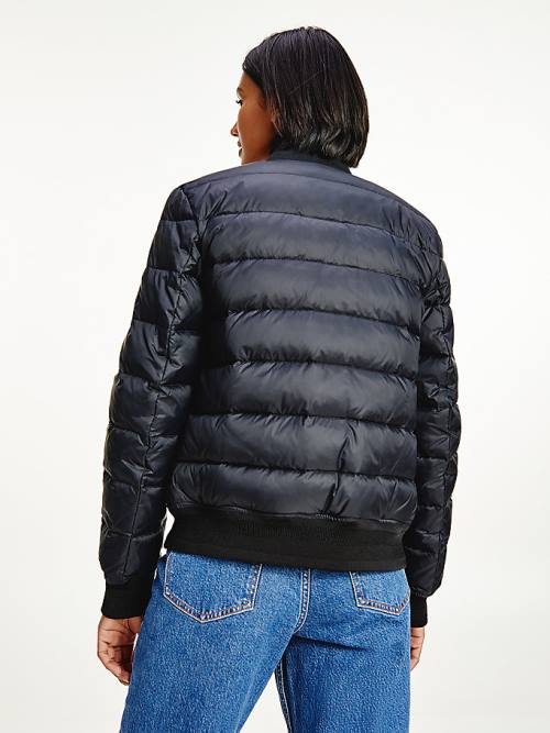 Tommy Hilfiger TH Protect Lightweight Filled Bomber Ženske Jakne Črna | TH710BKE