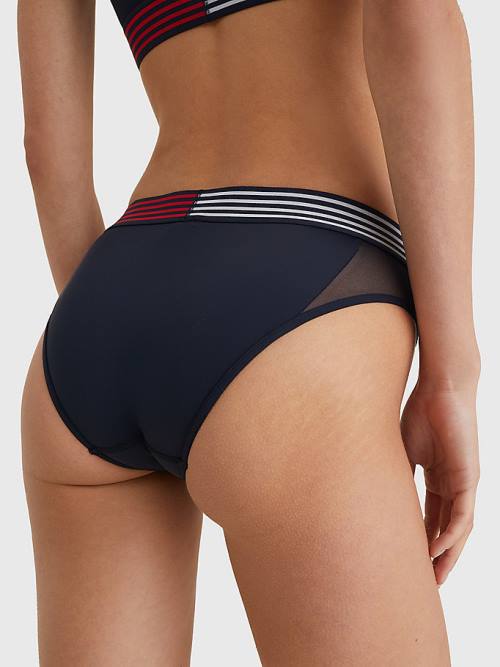 Tommy Hilfiger TH Stretch Logo Waistband Briefs Ženske Spodnje Perilo Modra | TH985VXJ