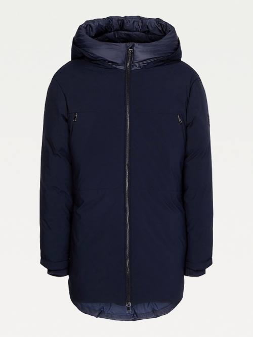 Tommy Hilfiger TH Tech Warm Filled Puffer Parka Moški Plašč Modra | TH179UBI