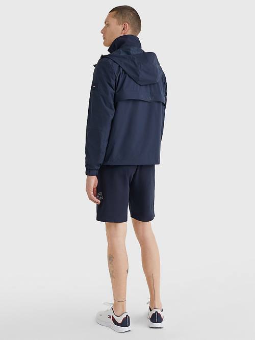 Tommy Hilfiger TH Tech Warm Hooded Moški Jakne Modra | TH239COY