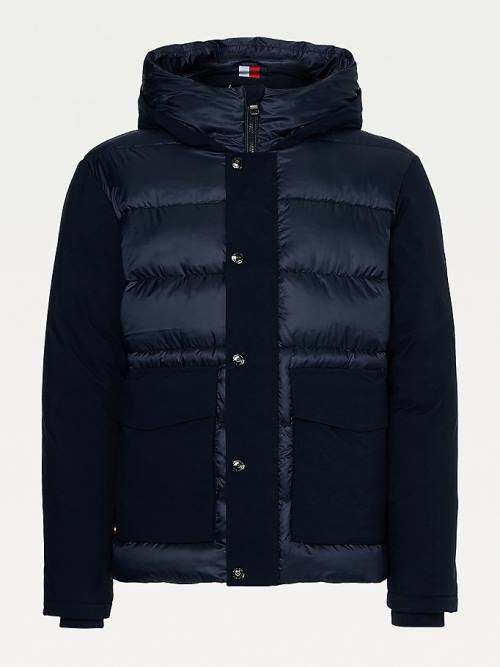 Tommy Hilfiger TH Warm Tech Filled Puffer Moški Jakne Modra | TH867VLF