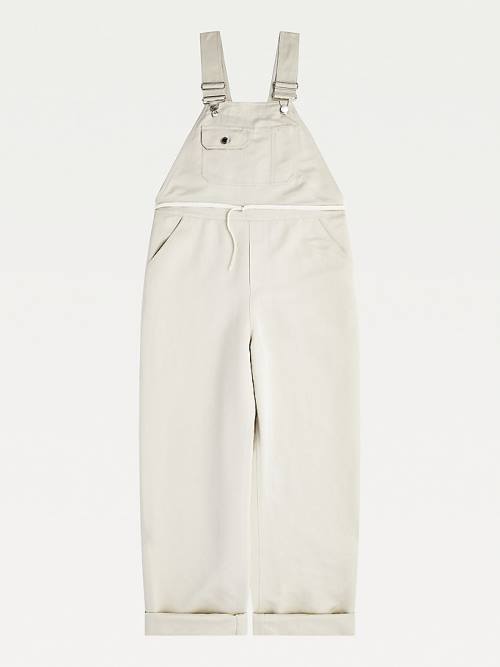 Tommy Hilfiger TOMMYXINDYA Satin Dungarees Ženske Obleke Bež | TH540DBE