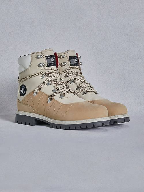 Tommy Hilfiger TOMMYXTIMBERLAND Waterproof Hiking Moški Škornji Bež | TH316ZQT