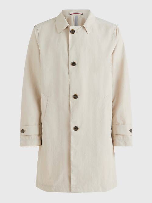 Tommy Hilfiger Taped Trench Coat Moški Jakne Bela | TH934GIY