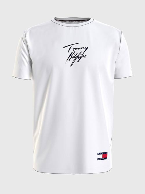 Tommy Hilfiger Tommy 85 Signature Logo Moški Pižama Bela | TH490UGE