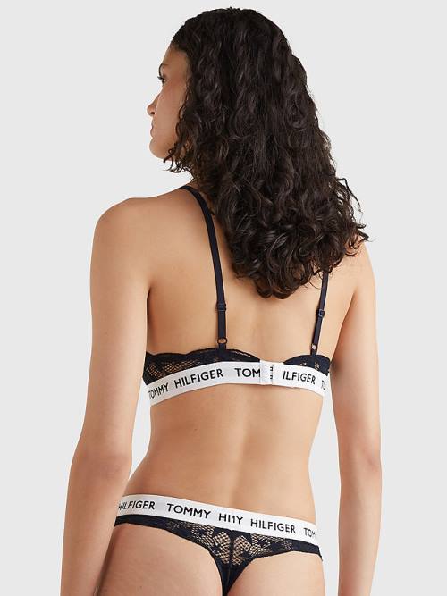 Tommy Hilfiger Tommy 85 Star Lace Triangle Bra Ženske Spodnje Perilo Modra | TH630WHQ