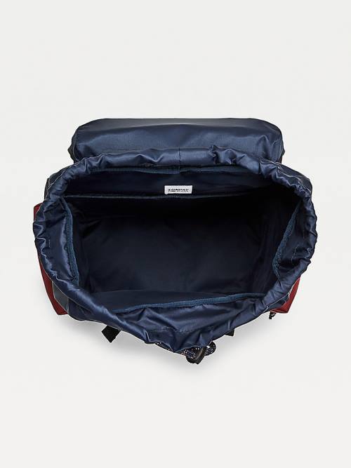 Tommy Hilfiger Tommy Badge Double Clip Backpack Moški Torbice Modra | TH537ACD