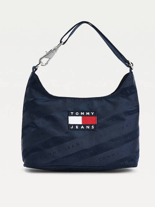 Tommy Hilfiger Tommy Badge Shoulder Ženske Torbice Modra | TH153CEB