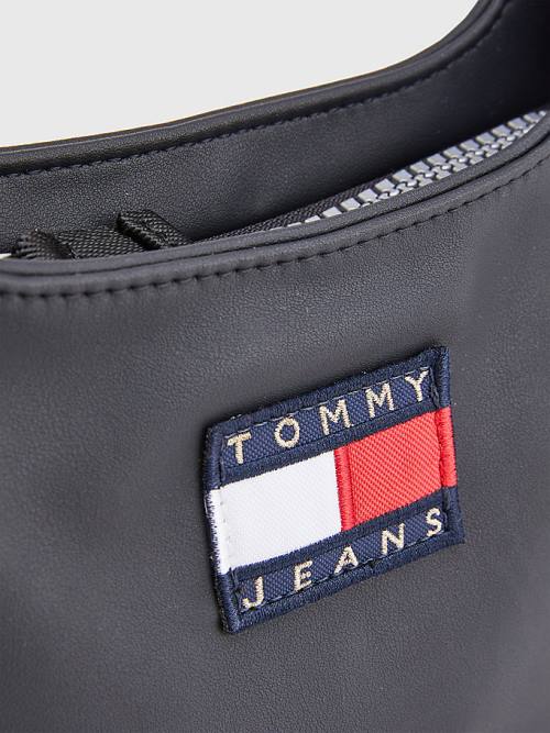 Tommy Hilfiger Tommy Badge Shoulder Ženske Torbice Črna | TH301WQO