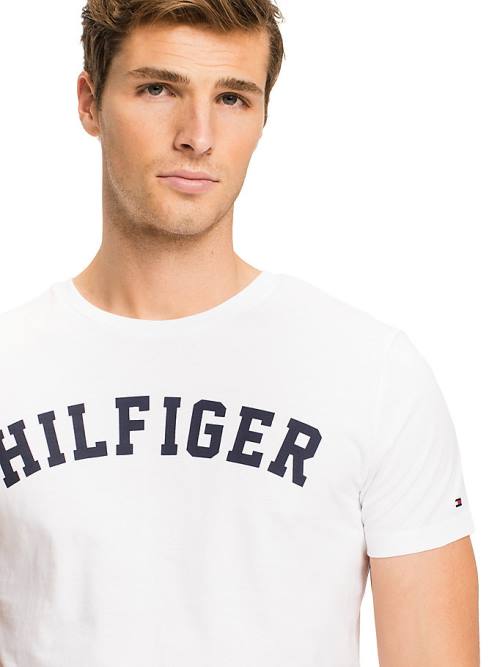 Tommy Hilfiger Tommy Hilfiger Logo Moški Pižama Bela | TH308TNF