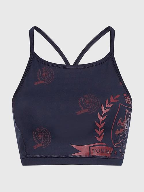 Tommy Hilfiger Tommy Icons Sport Bra Ženske Spodnje Perilo Modra | TH259CAY