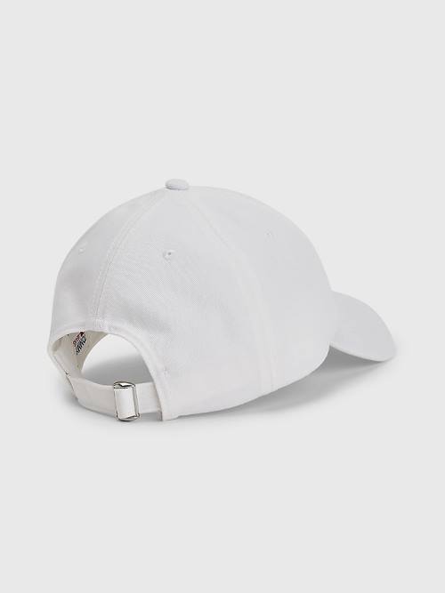 Tommy Hilfiger Tommy Jeans Flag Cap Moški Kapa Bela | TH504KNT