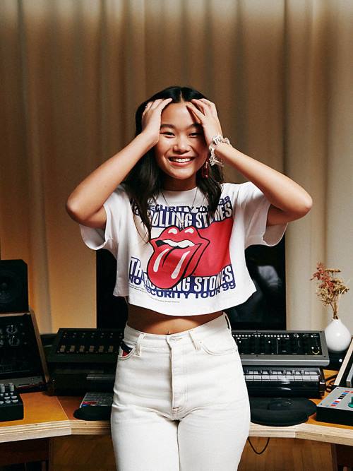 Tommy Hilfiger Tommy Revisited Rolling Stones Cropped Ženske Majice Bela | TH814PIH