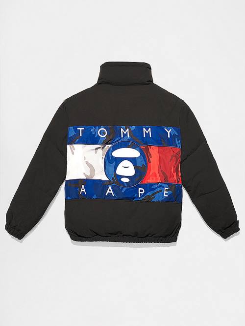 Tommy Hilfiger Tommy X AAPE Exclusive Puffer Moški Jakne Črna | TH156BOD