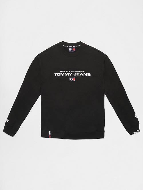 Tommy Hilfiger Tommy X AAPE Fleece Moški Pulover Črna | TH347DCU