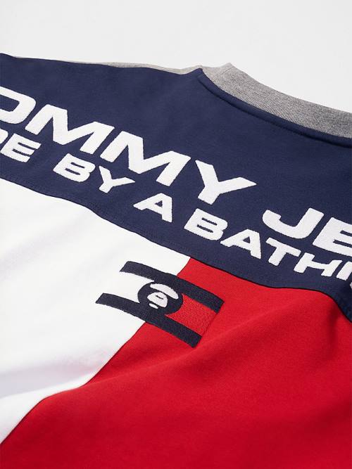 Tommy Hilfiger Tommy X AAPE Long Sleeve Moški Majice Siva | TH540PXC