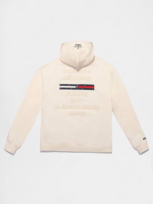 Tommy Hilfiger Tommy X AAPE Moški Pulover s kapuco Bež | TH176ZHA