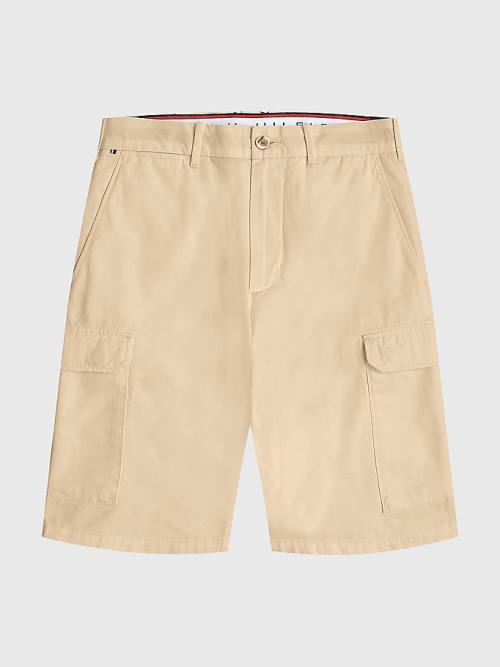 Tommy Hilfiger Twill Cargo Moški Kratke Hlače Bež | TH367BNI