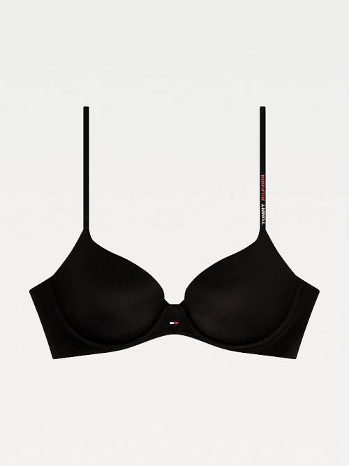 Tommy Hilfiger Ultra Soft Demi-Cup Bra Ženske Spodnje Perilo Črna | TH917FLU