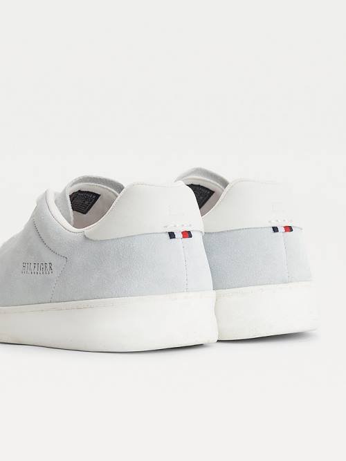 Tommy Hilfiger Undyed Suede Cupsole Court Moški Superge Bež | TH975XUF