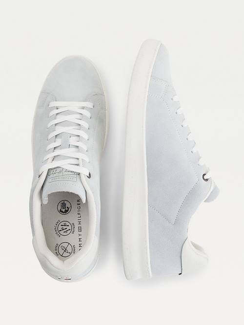 Tommy Hilfiger Undyed Suede Cupsole Court Moški Superge Bež | TH975XUF