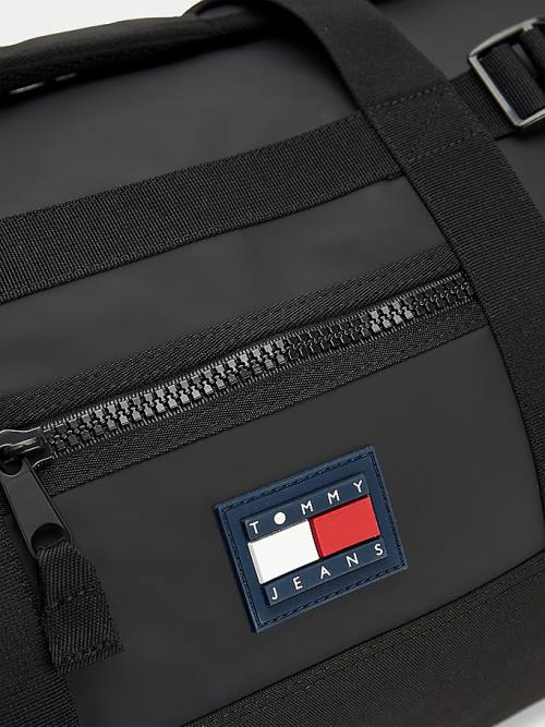 Tommy Hilfiger Urban Tommy Badge Two-Way Duffle Moški Torbice Črna | TH091EPZ