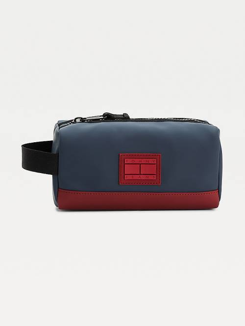 Tommy Hilfiger Urban Zipped Washbag Moški Torbice Modra | TH895UKI