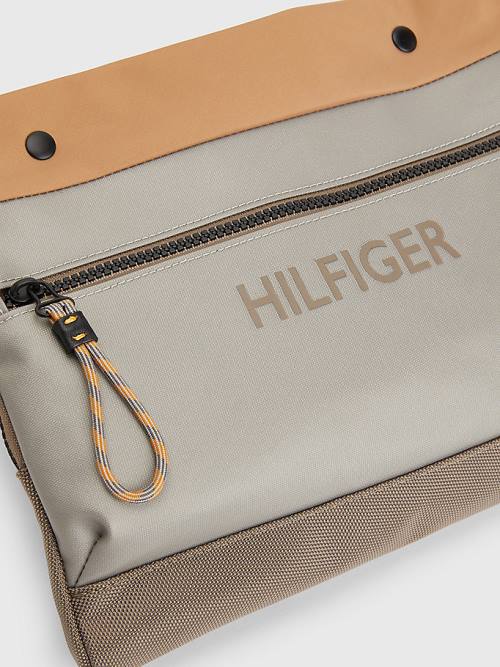 Tommy Hilfiger Utility Small Messenger Moški Torbice Kaki | TH321KIM