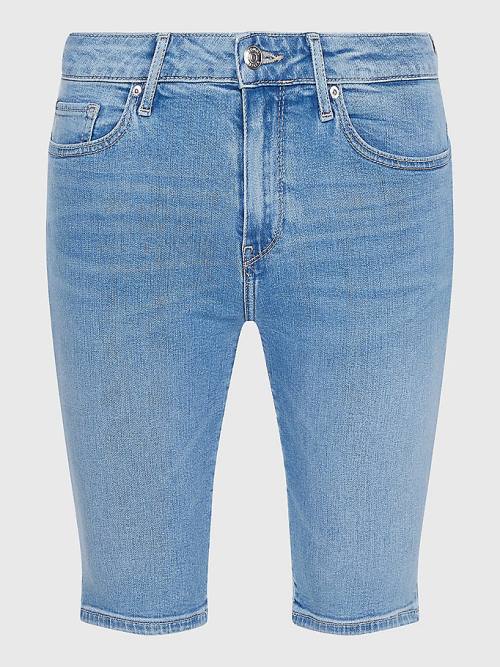 Tommy Hilfiger Venice Slim Denim Ženske Kratke Hlače Denim | TH347EBK