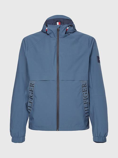 Tommy Hilfiger Water Repellent Hooded Moški Jakne Modra | TH928UHX