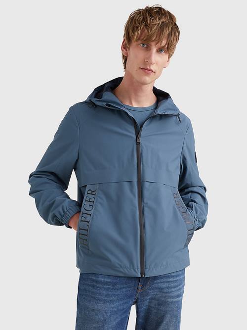 Tommy Hilfiger Water Repellent Hooded Moški Jakne Modra | TH928UHX