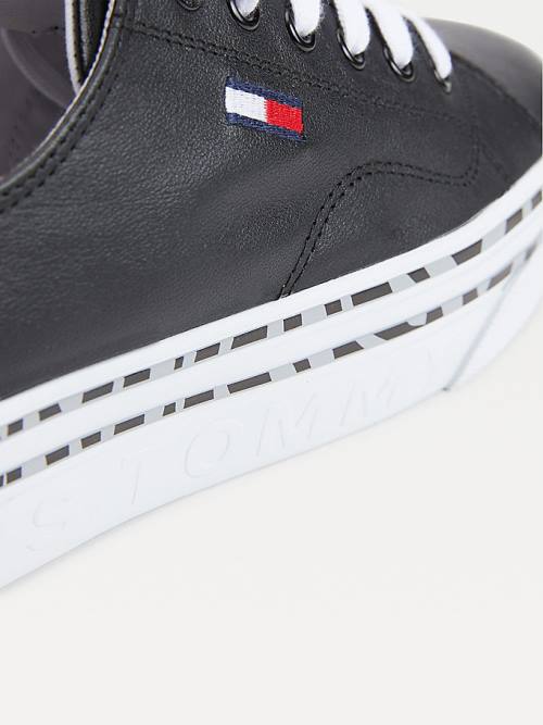 Tommy Hilfiger Zebra Print Platform Ženske Superge Črna | TH341TLU