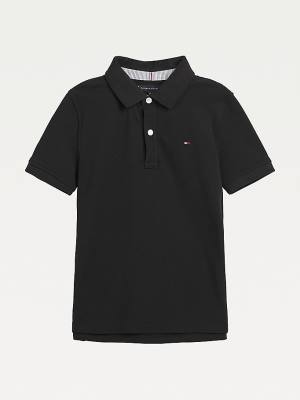 Tommy Hilfiger 1985 Organic Cotton Polo Fantje Majice Črna | TH409UZJ