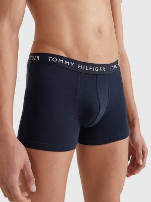 Tommy Hilfiger 3-Pack Logo Waistband Trunks Moški Spodnje Perilo Bela | TH237TXV