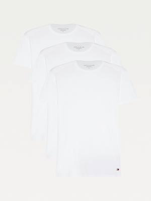 Tommy Hilfiger 3-Pack Premium Essential Crew Neck Moški Pižama Bela | TH879PFQ