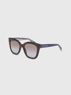 Tommy Hilfiger Acetate Cat-Eye Ženske Sončna Očala Rjav | TH935NUM