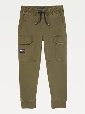 Tommy Hilfiger Adaptive Cargo Joggers Fantje Hlače Zelena | TH519LGP