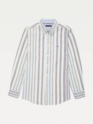 Tommy Hilfiger Adaptive Custom Fit Stripe Moški Srajce Modra | TH679AVK