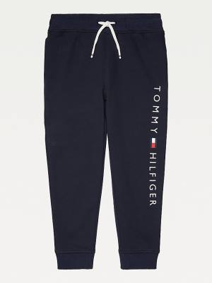 Tommy Hilfiger Adaptive Joggers Fantje Hlače Modra | TH912FKC