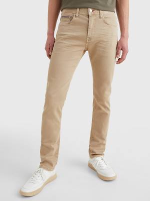 Tommy Hilfiger Bleecker Slim Solid Colour Moški Kavbojke Denim | TH807ZLM