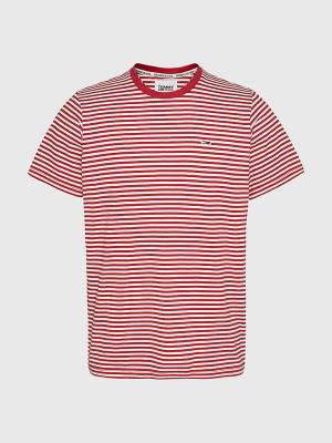 Tommy Hilfiger Classics Stripe Moški Majice Rdeča | TH597QCG