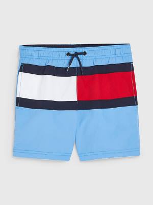 Tommy Hilfiger Colour-Blocked Mid Length Shorts Fantje Kopalke Modra | TH018YRM