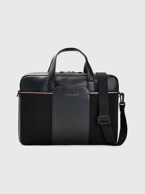 Tommy Hilfiger Commuter Small Computer Moški Torbice Črna | TH361QYD