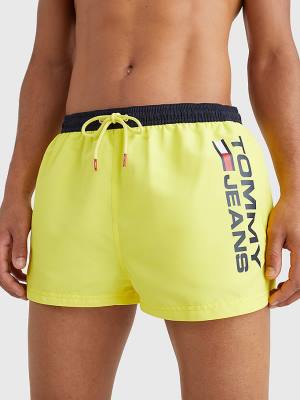 Tommy Hilfiger Contrast Pocket Short Length Shorts Moški Kopalke Rumena | TH769ACM