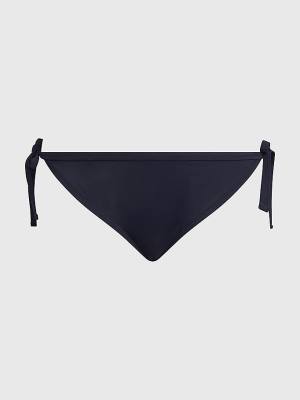 Tommy Hilfiger Curve Cheeky Side Tie Bikini Bottoms Ženske Kopalke Modra | TH469DGP
