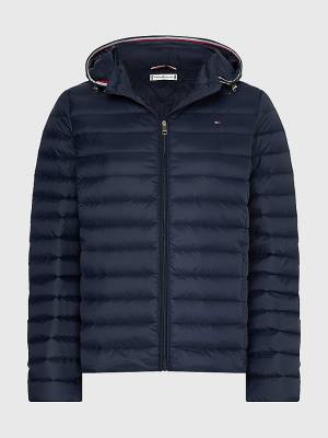 Tommy Hilfiger Curve Essential Removable Hood Down Ženske Jakne Modra | TH143FOK